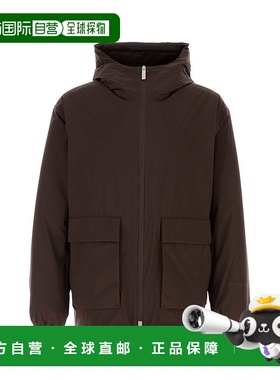 HERNO 男士卫衣 PI00384UL111288930 AW2025 棕色连帽长袖羽绒服