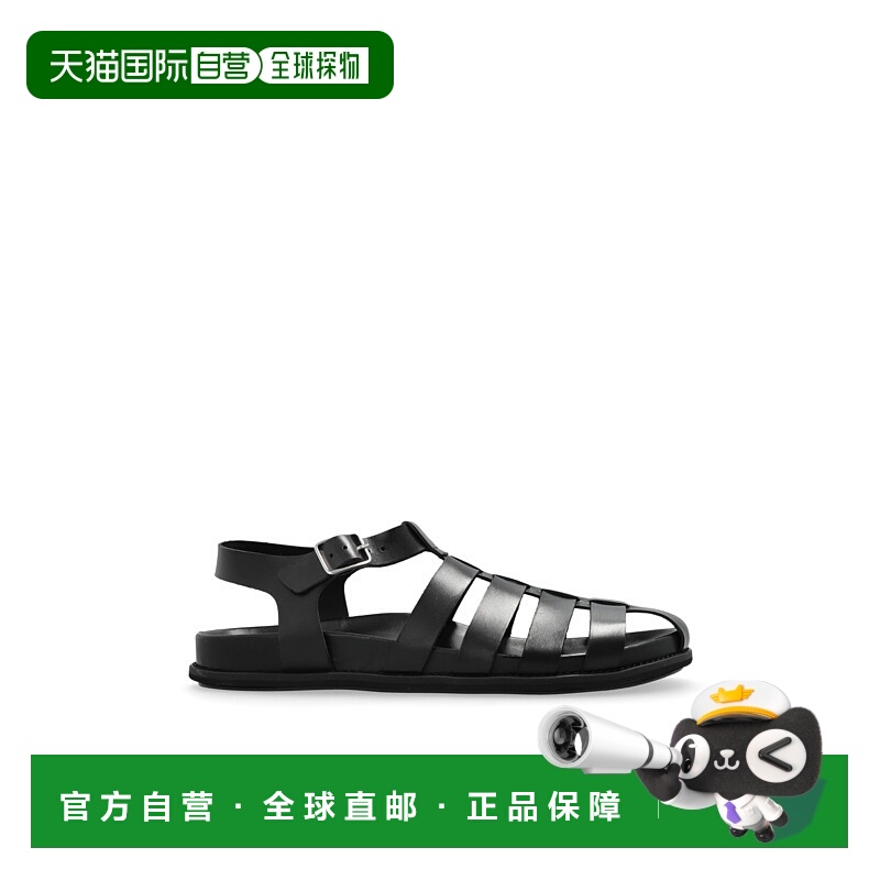 1h可退 A.P.C. 男士凉鞋 PXBVGH51092LZZ AW2025 黑色 Leather sa