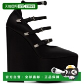 潮奢 高跟鞋 versace 女士 1h可退 Tempest 范思哲 黑色 10094691