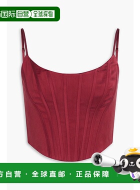 1h可退 潮奢 ZIMMERMANN 女士 短款水洗丝绸紧身胸衣 8457TF24RBU