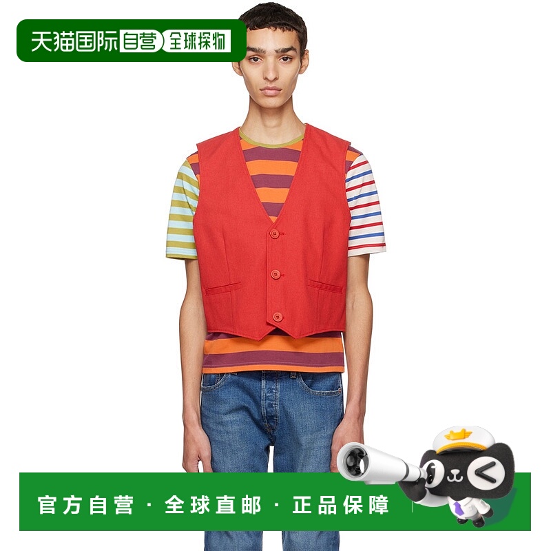 1h可退 潮奢 Stockholm Surfboard Club 男士 独家发售红色马甲 V