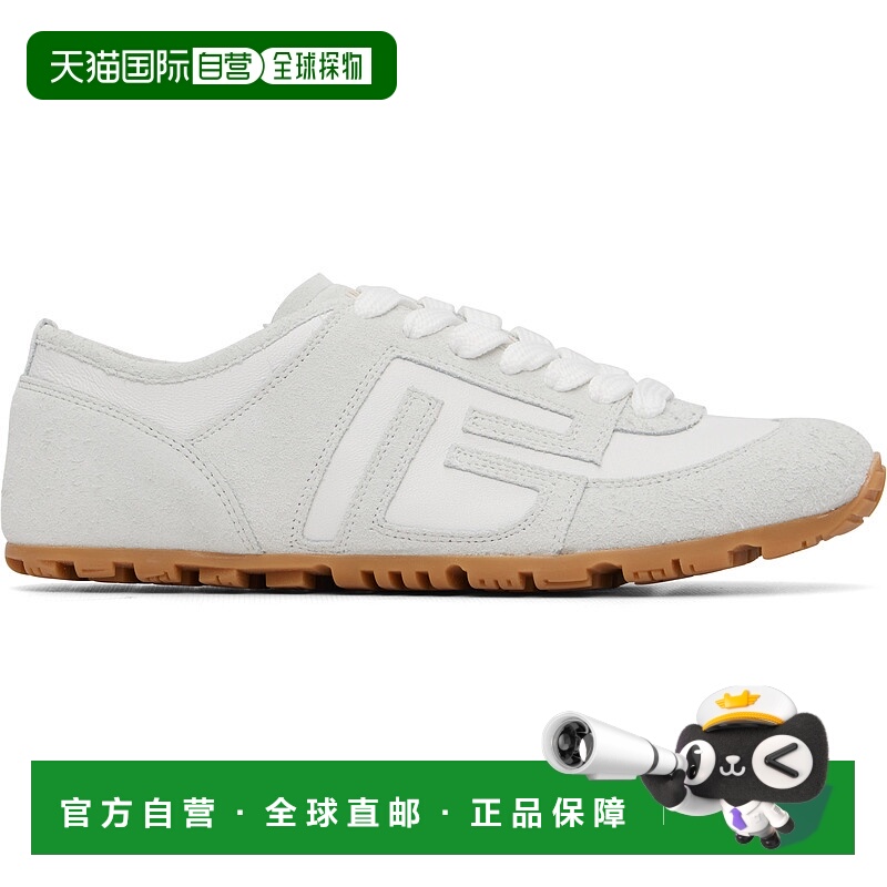 1h可退 潮奢 Balmain 巴尔曼 女士 灰白色 Racer 45 运动鞋 GN1VI