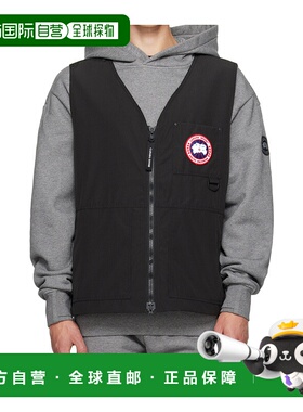 CANADA GOOSE 男士夹克 2449MBLACK AW2024 黑色 Canmore徽标马甲