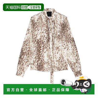 GIVENCHY 女士衬衫 BW616915BU103 AW2024 花色 Snow-Leopard Pri