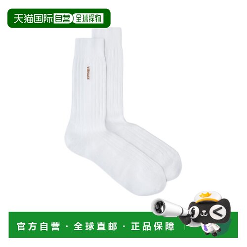 VERSACE 男士袜子 10088351A179731W700 SS2026 白色