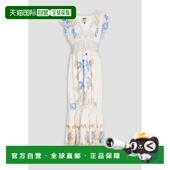 潮奢 连衣裙 FARM 女士 1h可退 刺绣亚麻混纺长款 RIO Richelieu