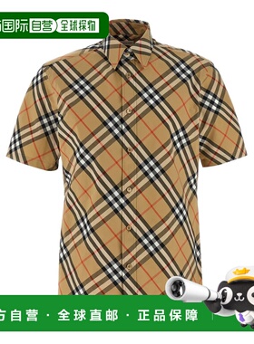 BURBERRY 男士衬衫 8087637SANDIPCHECK SS2025 浅棕色