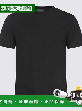 ZANONE 男士T恤 815194ZG380Z0015 AW2025 黑色 短袖T恤