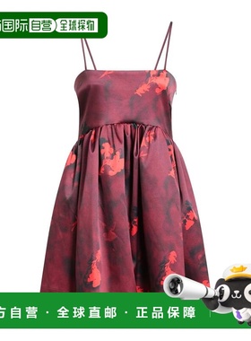 1h可退 潮奢 GANNI 甘尼 女士 短款连衣裙 red红色 舒适时尚