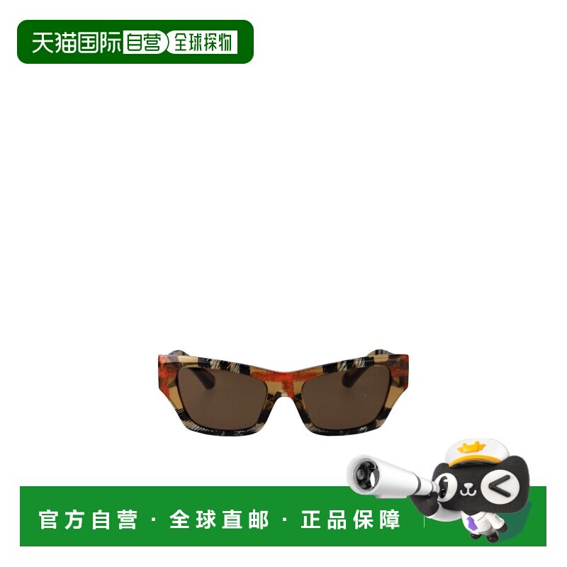 BURBERRY 女士眼镜 BE4441U414673 SS2025 棕色 格纹图案太阳镜