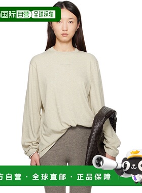 1h可退 潮奢 Essentials 女士 米色 Classic Fit 长袖 T 恤 125SP
