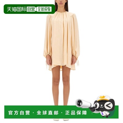 CHLOÉ 女士连衣裙 25SRO14300293 SS2025 花色 SILK SHIRRED MINI