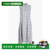 连 Browne 潮奢 1h可退 女士 Thom 布朗 式 汤姆 格纹羊毛中长衬衫