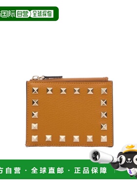 VALENTINO 女士钱包 WP0AI8VSHWU4 SS2025 橙色 带拉链卡包