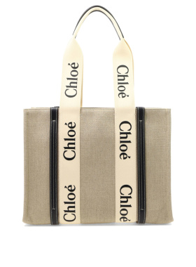 CHLOÉ 女士单肩包 C22AS383I2691J AW2025 蓝色 WOODY