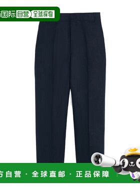 MAX MARA 女士休闲裤 9131195306005 SS2025 黑色 直筒亚麻帆布长