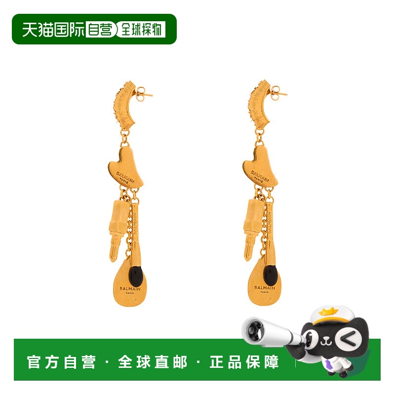 1h可退 BALMAIN 女士耳饰 EN0XI479MBEL0EN SS2025 色饰品配饰