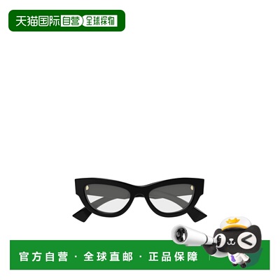 1h可退 GUCCI 女士眼镜 GG1836O001 CO 黑色 几何平光镜