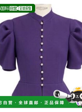 DIOR 女士西服 511V54A1166X4750 SS2025 紫色短袖西装外套