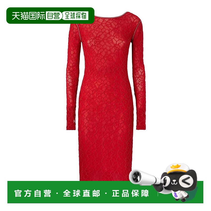 1h可退 PINKO 女士连衣裙 105227A2M5RA1 SS2025 红色