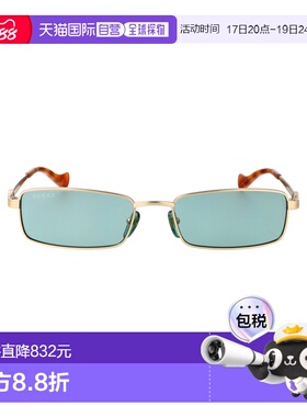 GUCCI 女士眼镜 GG1600S003 AW2025 古驰 黄色矩形太阳镜配饰