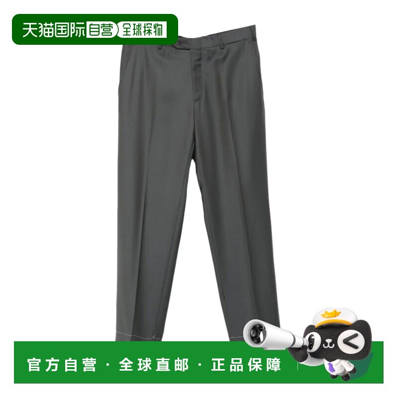 BRIONI 男士正装裤 RPC60MOCA611300 SS2026 灰色 腰带袢休闲裤