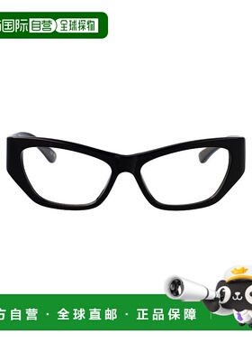 BALENCIAGA 女士眼镜 BB0372O001 AW2025 黑色 几何平光镜