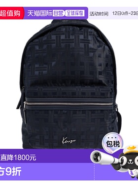 KENZO 男士双肩包 FF65SA503F2279 SS2026 黑色 拉链双肩包