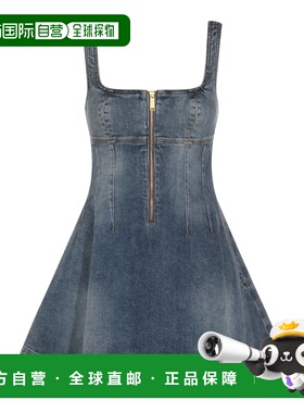 1h可退 潮奢 Self-Portrait 女士 蓝色棉质连衣裙 RS26812SBLBLUE