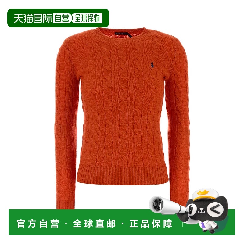 1h可退 潮奢 Polo Ralph Lauren Polo 拉夫 劳伦 女士 橙色羊毛混