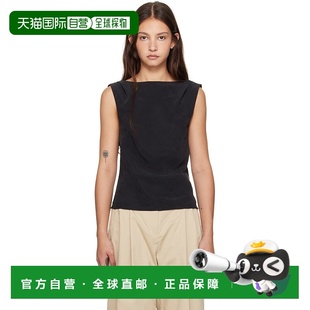 女士 黑色 Draped 1h可退 上装 ST.AGNI Cowl R25204BLK背心 潮奢