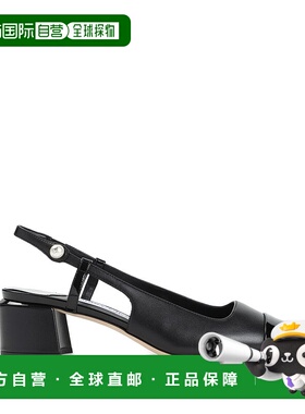 1h可退 潮奢 Jimmy Choo 周仰杰 女士 鞋跟黑色高跟鞋 ELISASB45P