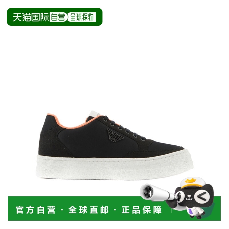 1h可退 EMPORIO ARMANI 男士运动鞋 X4X580XN644BLACK SS2023男鞋