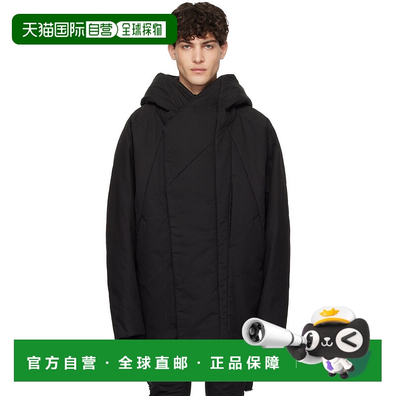 1h可退 潮奢 Julius 男士 黑色 Mountain 大衣 887COM2外套男装