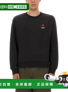 KENZO 男士针织衫 FF65SW2604MC99J AW2025 黑色 长袖卫衣