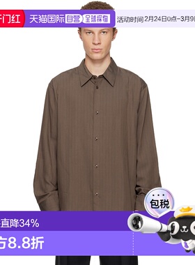 1h可退 潮奢 Studio Nicholson 男士 棕色 View 衬衫 VIEWSNM1126