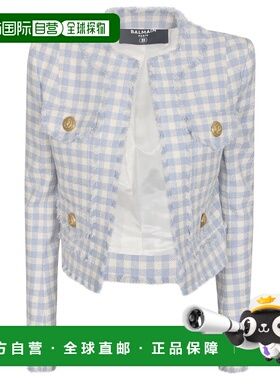 BALMAIN 女士西服 CF1SK595CE70SLJ AW2024 白色外套西装