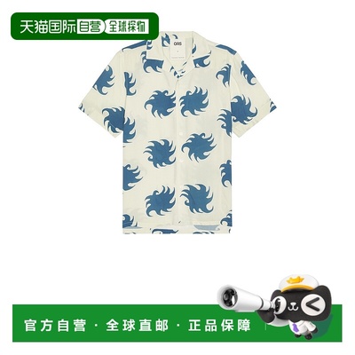 1h可退 潮奢 OAS 男士 Ember 天蓝色粘胶纤维衬衫 700559