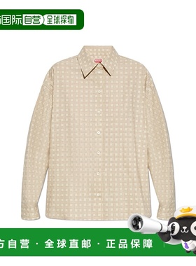 KENZO 女士衬衫 FF52CH2479R211 SS2025 米白色长袖 CAMICIE