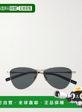 1h可退 潮奢 Saint Laurent 圣罗兰 女士 Vesper 小号飞行员镀金