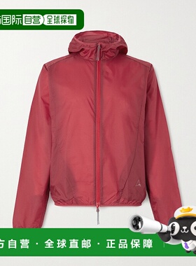 1h可退 潮奢 Roa 男士 Hue Logo刺绣细尼龙防撕裂连帽夹克 RBMW05