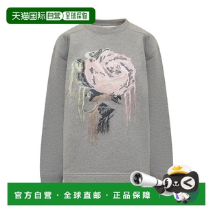 女士针织毛衣 圆领长袖 T4031921 灰色 卫衣 AW2024 GANNI