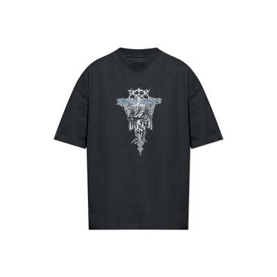 香港直邮ALL SAINTS 男士T恤 SWORDSM030PDWASHEDBLACK CO
