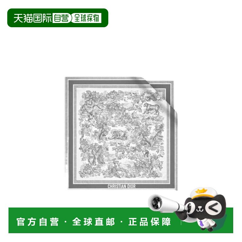 1h可退 奢淘 Dior 徽标细节印花丝巾 女 15JOU090I602围巾