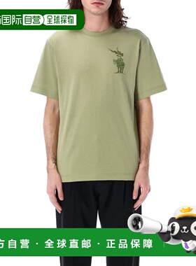 BURBERRY 男士T恤 8102450C1744 SS2025 绿色 EKD cotton t-shirt
