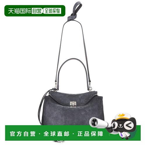 Balenciaga 巴黎世家 女士 Rodeo 小号灰色手袋(Storm) 7897792AB