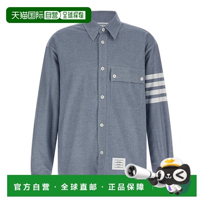 THOM BROWNE 男士衬衫 MWL420AF0325480 AW2025 蓝色