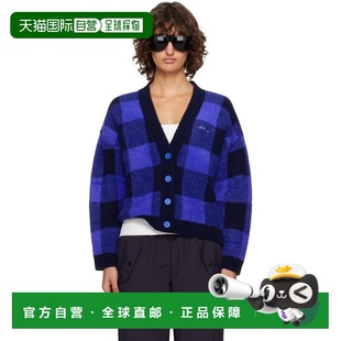 Jacquard OWH off 开衫 Knit Check 蓝色 女士 white 潮奢 1h可退