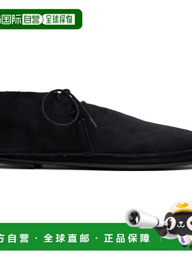 1h可退 潮奢 The Row 男士 黑色 Tyler Lace Up 德比鞋 F2025SH01