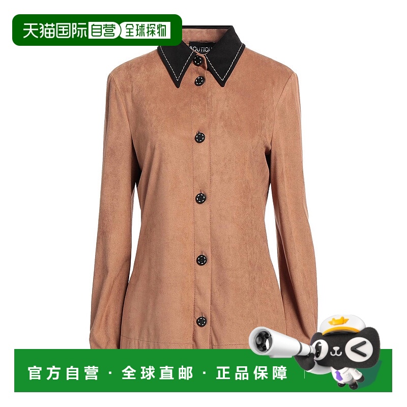 1h可退 潮奢 moschino 女士 Blouses 花纹衬衫 brown棕色 舒适时
